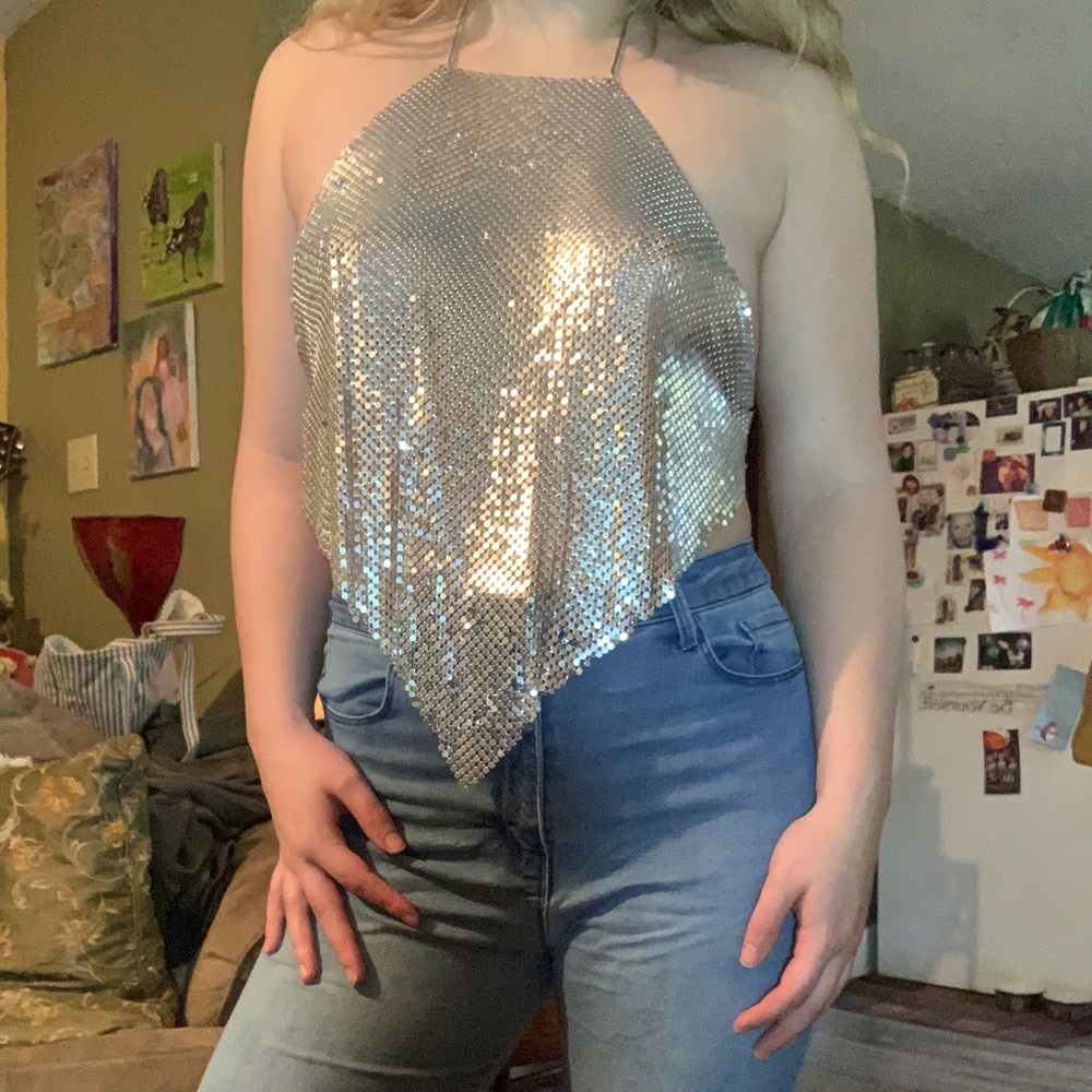 Chainmail Handkerchief Top